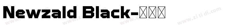 Newzald Black字体转换
